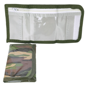 Portfelik dziecięcy kolor moro praktyczny elegancki do szkoły na co dzień