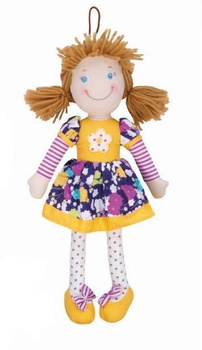 Lalka szmaciana Cornelia 38cm żółta Beppe