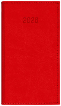 Kalendarz 2026 Vivella A6 tygodniowy czerwony