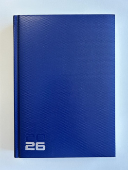 Kalendarz 2026 książkowy A5 niebieski