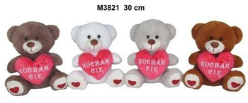 Miś z sercem 30cm MIX Sun-Day