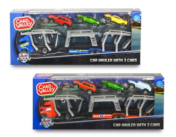 City Laweta z 3 samochodami mix Dickie Toys