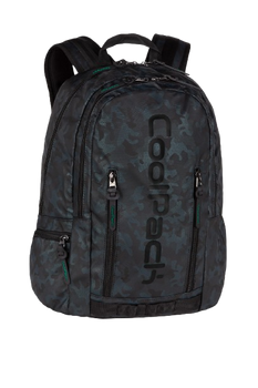 COOLPACK - IMPACT - PLECAK MŁODZIEŻOWY - CAMO GREEN DARK