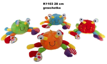 Krab grzechotka 28cm MIX Sun-Day