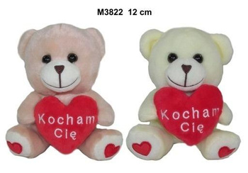 Miś z sercem 12cm MIX Sun-Day