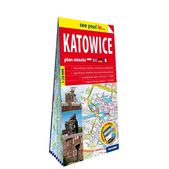 Katowice plan miasta 1:20 000 papier 2024