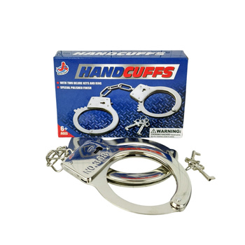 Kajdanki Metalowe Dla Dzieci W Pudełku Z Kluczykami Prezent Policja