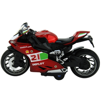 MOTOCYKL METALOWY MODEL ZABAWKA DLA DZIECI SPORTOWY PREZENT DLA DZIECKA