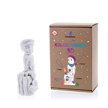 Kolorowanka 3D Wooden Boy