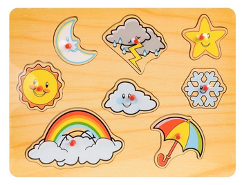 Układanka drewno - pogoda Daffi