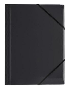 Paczka Teczka A4 kartonowa z gumką czarna 6 sztuk