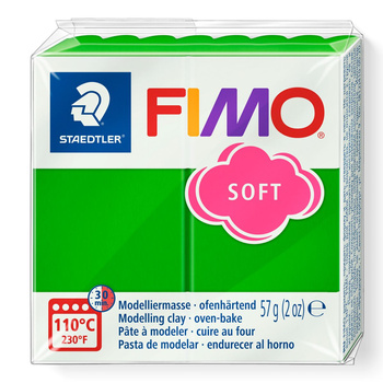 Kostka FIMO soft 57g zielony masa termoutwardzalna Staedtler