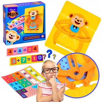 Matematyczna Małpka Liczydło Edukacyjne Nauka Dodawania i Mnożenia Prezent