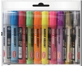 Marker kredowy 10 kolorów