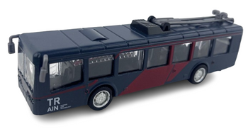 Autobus miejski metalowy z efektem świetlnym i dźwiękowym różne kolory