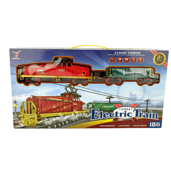 Kolejka Na Baterie Tory Lokomotywa Zestaw Dla Dzieci Prezent