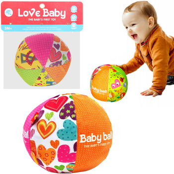 Piłka sensoryczna miękka z dzwonkiem dla malucha rozwijająca zabawa