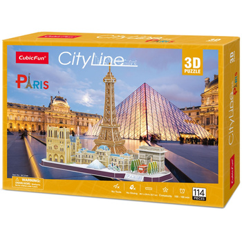 CUBIC FUN PUZZLE 3D CITY LINE PARIS - MC254H