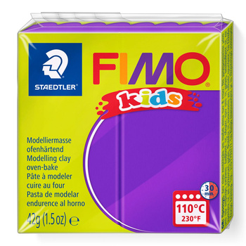 Kostka FIMO Kids 42g fioletowy masa termoutwardzalna Staedtler