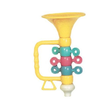 Grzechotka trąbka dla niemowląt edukacyjna zabawka sensoryczna dziecięca