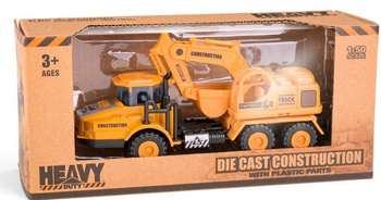 Pojazd budowlany - koparka metalowa Daffi