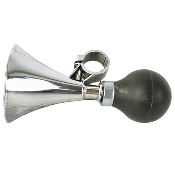 Trąbka rowerowa srebrna głośna klakson sygnał ostrzegawczy na kierownicę