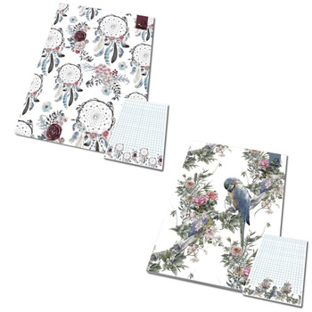 Notes A6 kratka z poddrukiem Boho 1 szt. mix