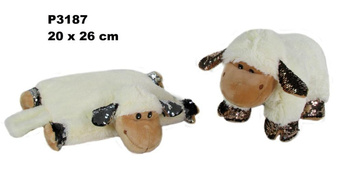 Poduszka owca z cekinami 20x26cm Sun-Day