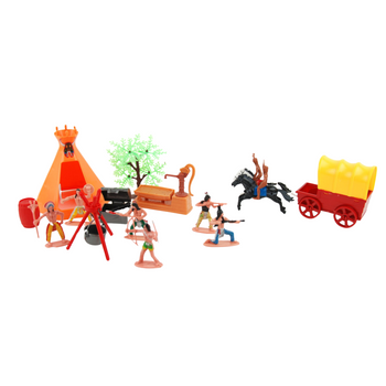 Figurki Indianie Wojownicy Zestaw Kolekcjonerski Dla Dzieci W Folii