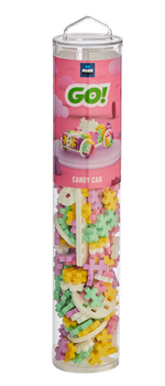 PLUS-PLUS TUBA COLOR CARS CANDY – 200 pastelowych klocków