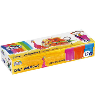 Farby plakatowe Fiorello 12 kolorów 20 ml
