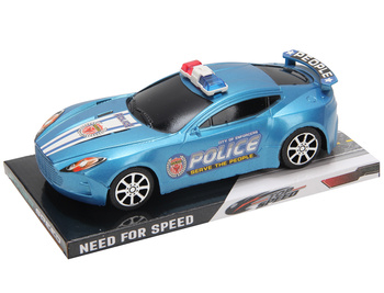 Auto policyjne interaktywne z dźwiękiem i światłami dla dzieci edukacyjne