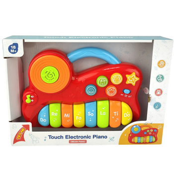 PIANINKO INTERAKTYWNE DLA DZIECI EDUKACYJNE KOLOROWE MUZYCZNE 18M+