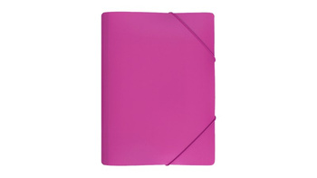 Teczka z gumką A4 pp szeroka sp różowa