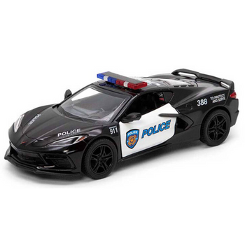 Samochód zabawka Corvette policja 2021 model 1:36 kolekcjonerski dla dzieci