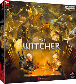 Puzzle 1000 Gaming The Witcher Wiedźmin Playing Gwent