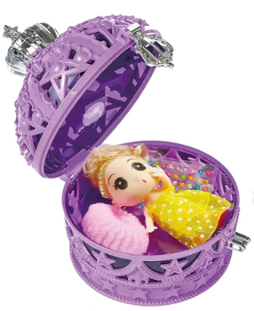 Lalka z akcesoriami szkatulka dla dzieci edukacyjna kreatywna zabawka