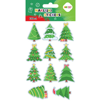 Naklejki EFFECT-Xmas tree, 10x20cm, Happy Color