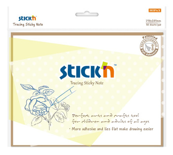 Przezroczysta kalka samoprzylepna do odrysowywania 152x203mm