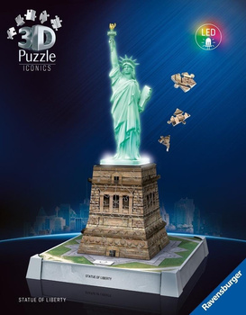 Puzzle 3D Iconics Statua Wolności Ravensburger