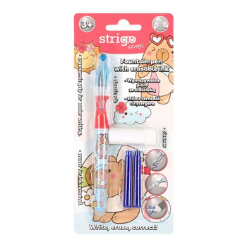 Pióro wymazywalne Strigo ze stalówką Kapibara niebieskie