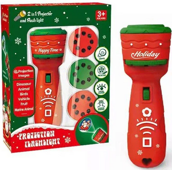 LATARKA PROJEKTOR ŚWIĄTECZNY MIKOŁAJ DLA DZIECI RZUTNIK WYŚWIETLA 24 OBRAZY