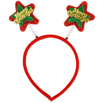 Opaska gwiazdki na sprężynkach świecąca na głowę dla dzieci impreza