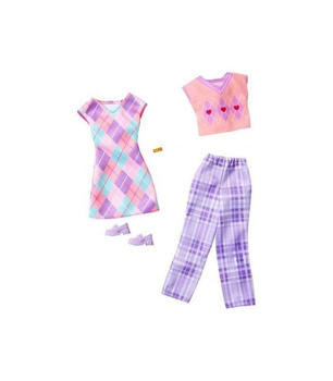 Barbie ubranka + akcesoria 2-pak HYV06 Mattel