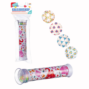 Kalejdoskop dla dzieci edukacyjny kolorowy polskie opakowanie zabawka
