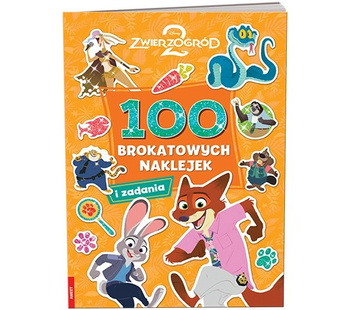 Disney Zwierzogród 2 100 brokatowych naklejek NB-9110
