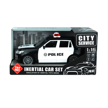 Samochód policyjny z efektami świetlnymi i dźwiękowymi zabawka dziecięca