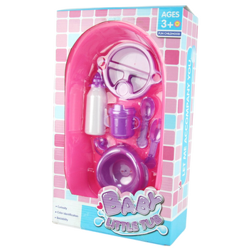 Wanienka dla lalki w pudełku zabawkowa wanna idealna do kąpieli lalek