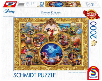 Puzzle 2000 PQ T. Kinkade Myszka Miki & Minnie 111439