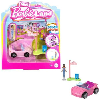 Barbie Mini BarbieLand Kabriolet i minilalka Mattel